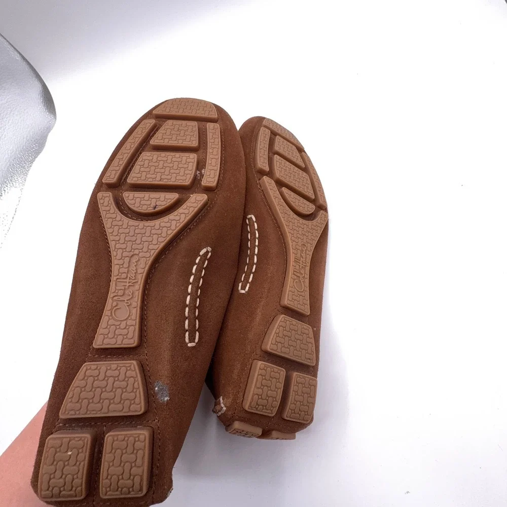 Cole Haan Loafers Womens 8 Brown Suede Penny Driving Flats Moccasin Slip On Shoe